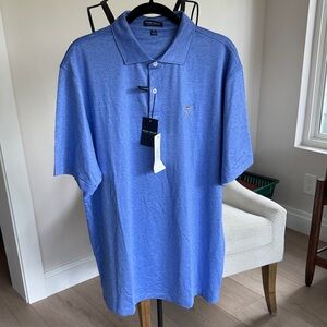 Peter Millar Polo Shirt Men's XL Navy Blue President's Cup NEW
